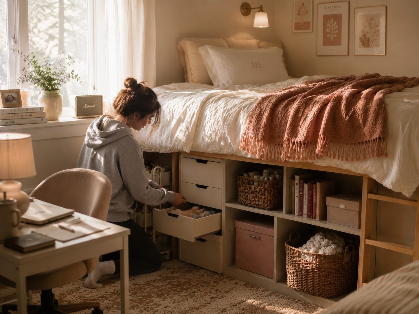 How to Maximize Storage in a 120-Square-Foot Dorm