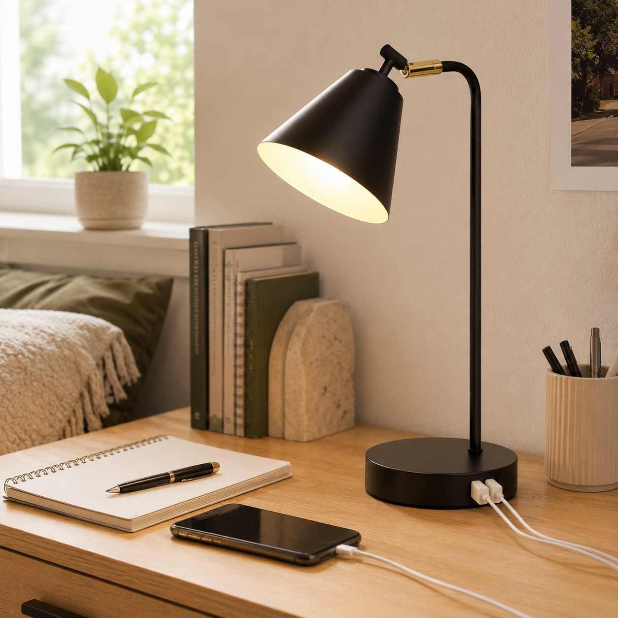 Industrial Dimmable Desk Lamp