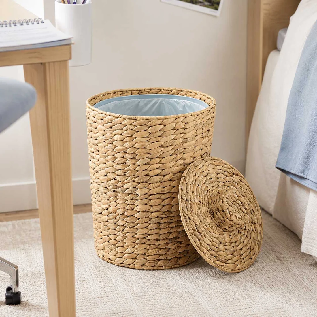 Wicker Waste Basket