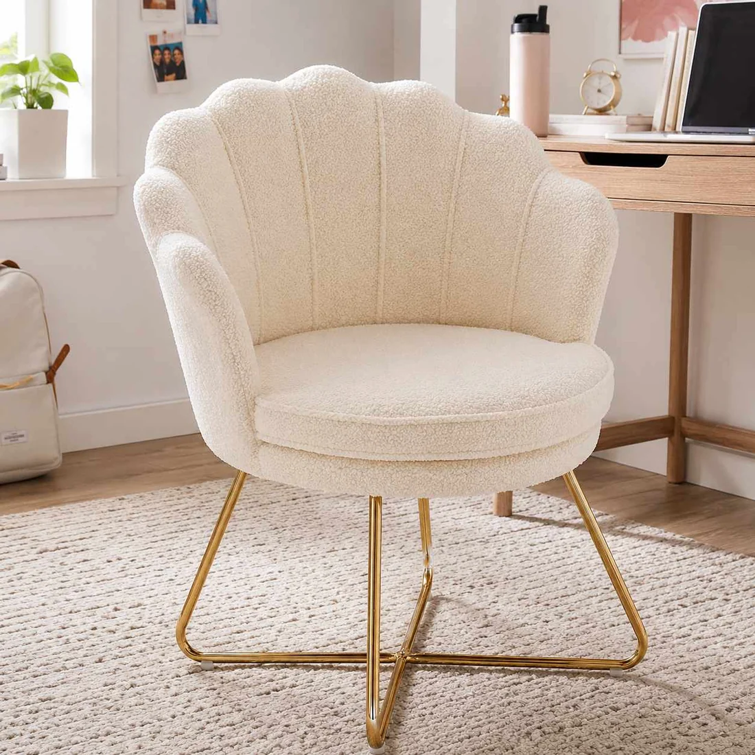 Cream Desk Chair