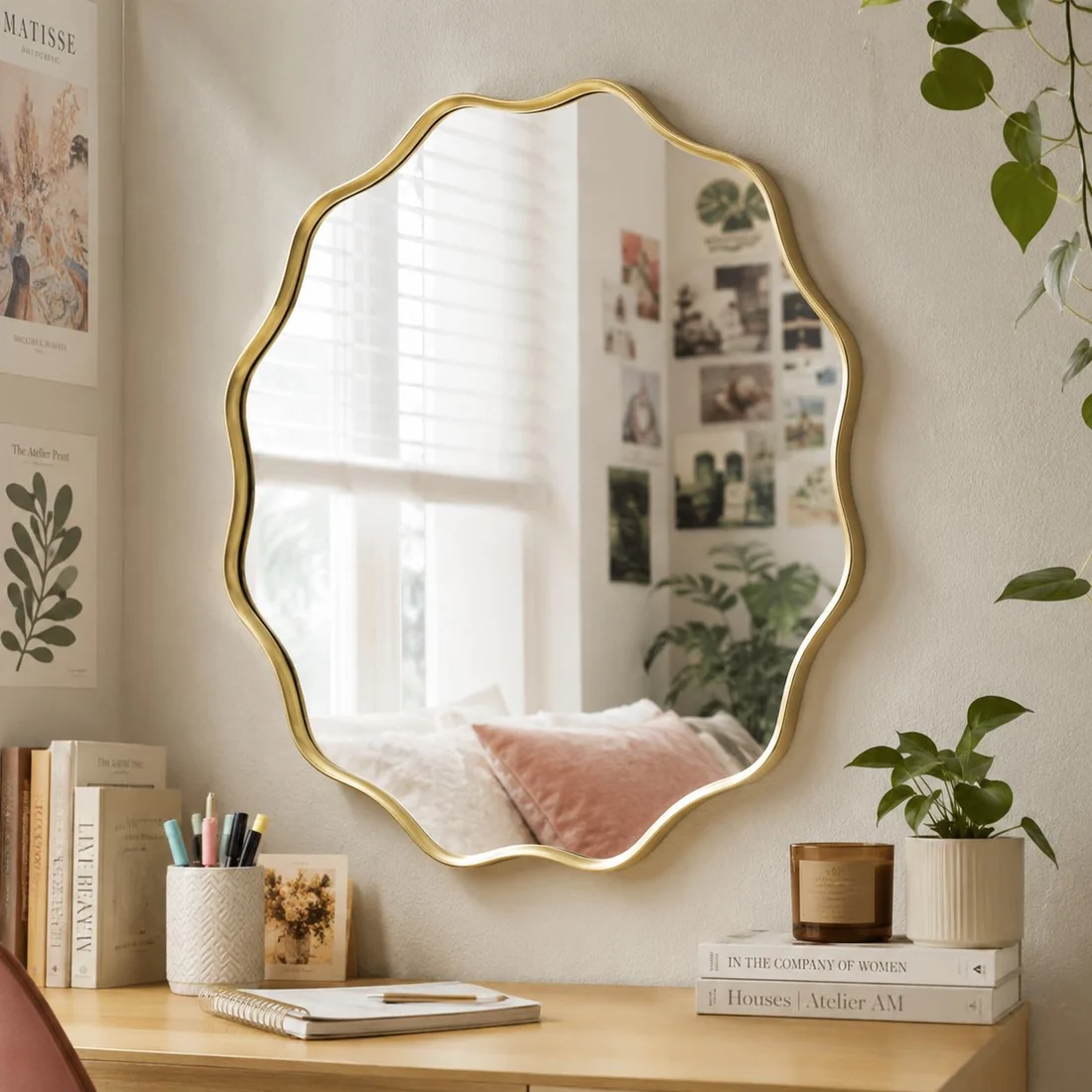 Scalloped Wall Mirror