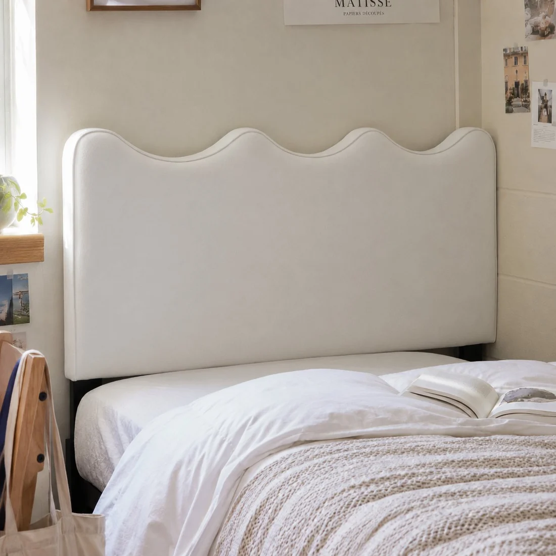 White Upholstered Headboard