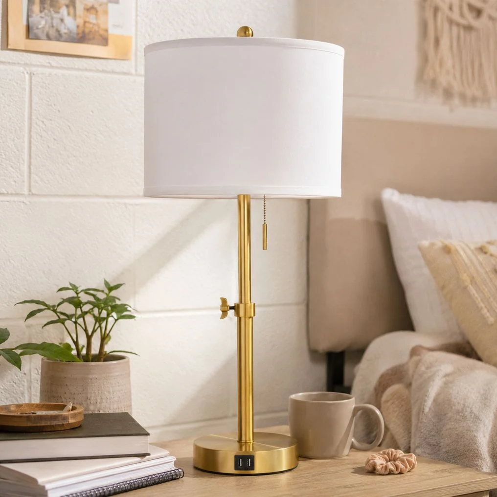 Brass Side Table Lamp