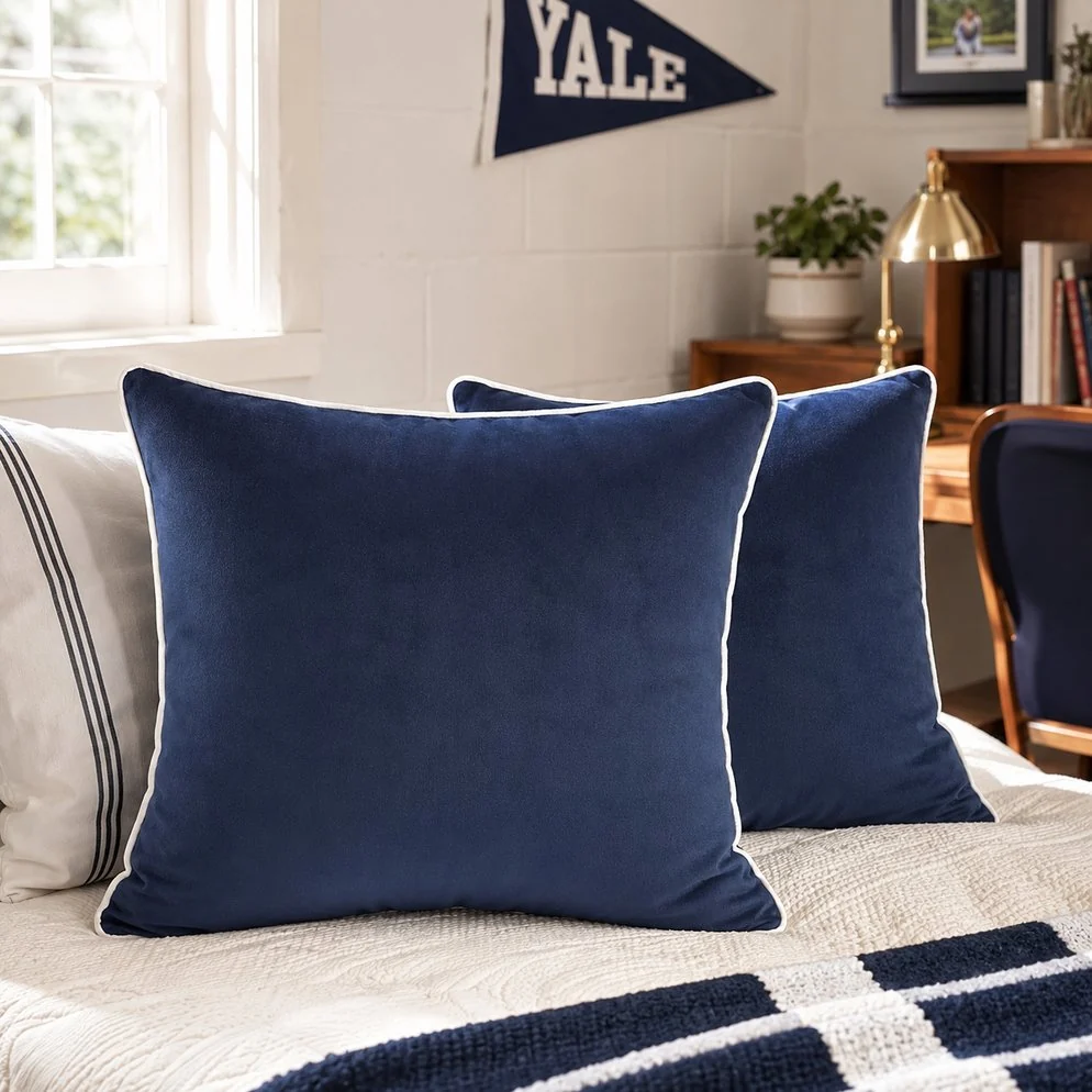 Navy Blue Pillow Covers