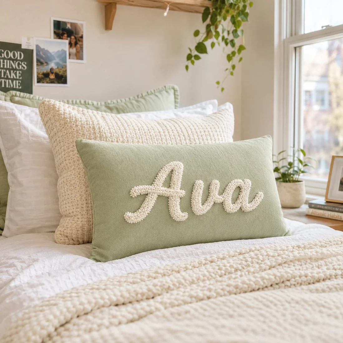Monogram Lumbar Pillow Cover