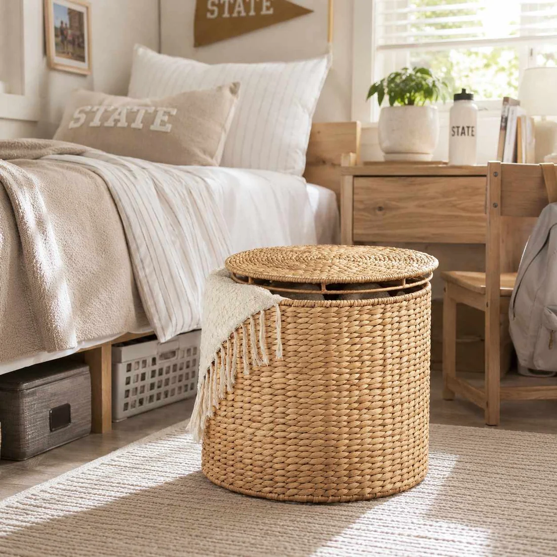 Woven Ottoman