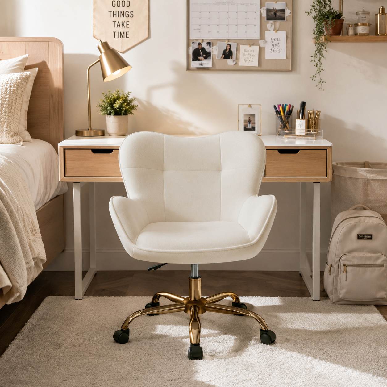 Modern Velvet Desk Chair