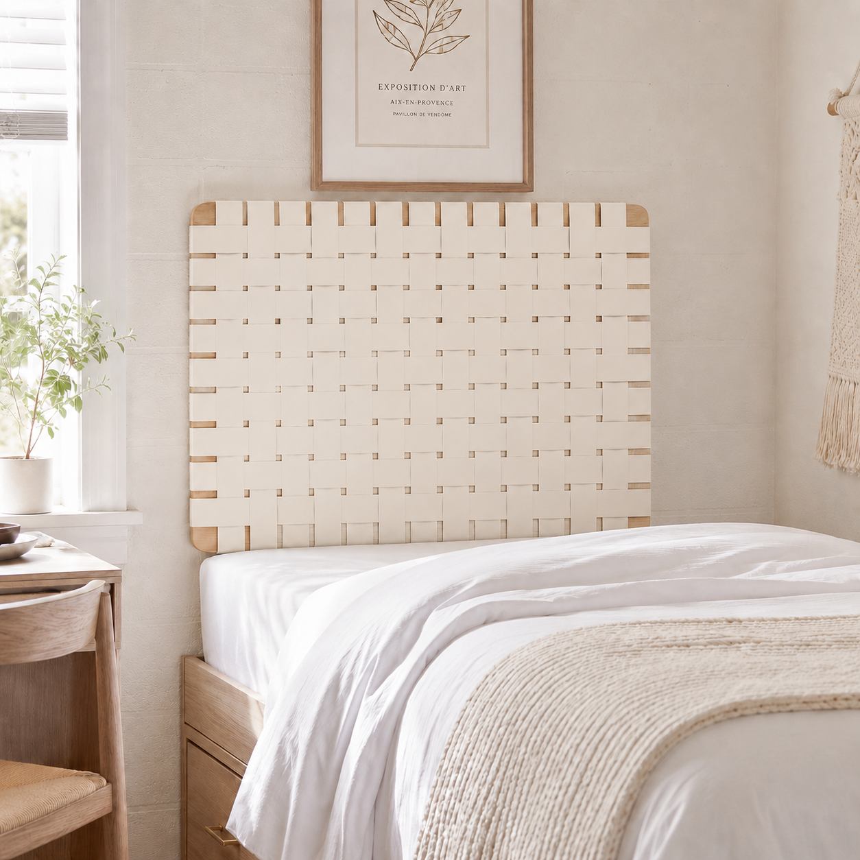 Upholstered Channel Tufted Headboard
