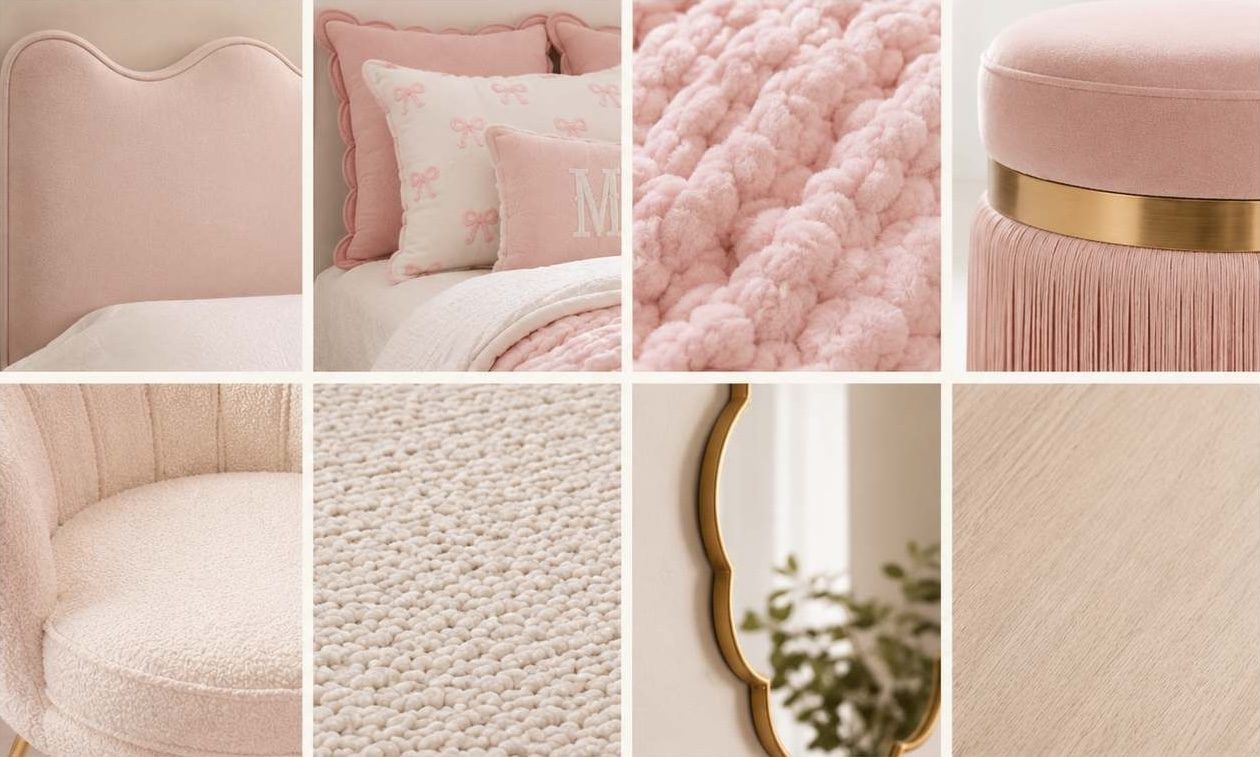 Blush Bow Dorm Room Ideas